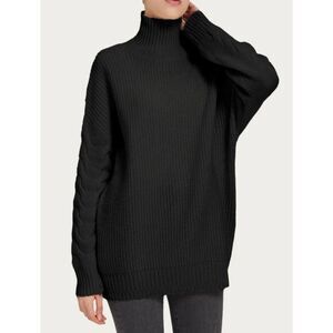 Gentle Herd Black Cashmere Turtleneck Sweater M